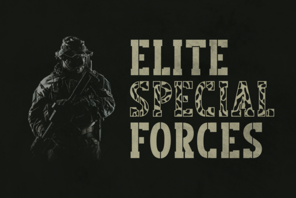 Army Style Font - Preview 2