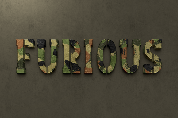 Army Style Font - Preview 4