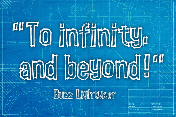 Blueprint Font - Preview 1
