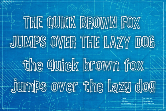 Blueprint Font - Preview 3