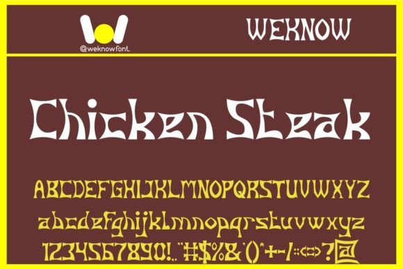 Chinese Food Font PNG with transparent background - Preview 1