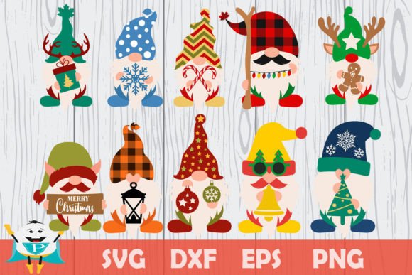 Christmas Gnome Svg Commercial Use Graphics