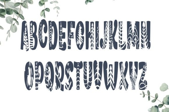 Christmas Tree Font - Preview 1