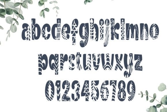 Christmas Tree Font - Preview 2