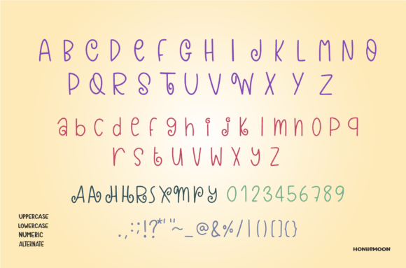 Cream Soda Font PNG with transparent background - Preview 3