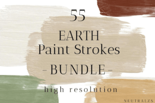 Fall Brush Stroke Clipart Bundle Graphic by neutralzsdesign · Creative ...