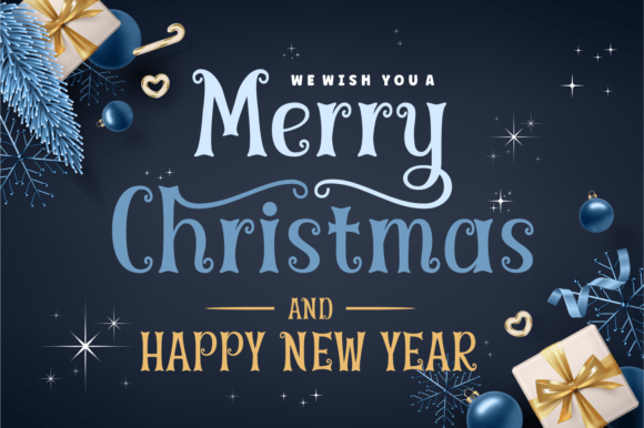 Groovy Christmas Font - Preview 1
