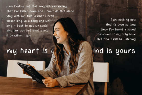 Kinderson Notes Font PNG with transparent background - Preview 3