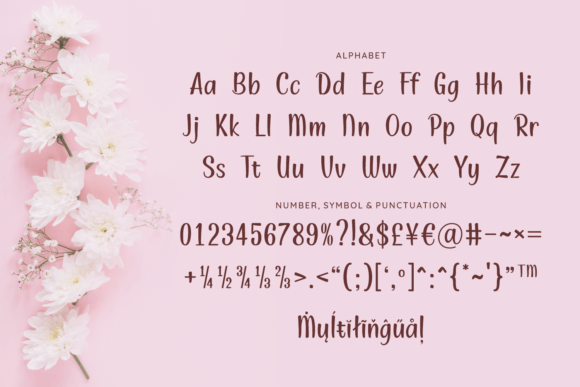 Lusiya Font PNG with transparent background - Preview 6