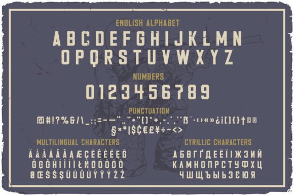 Militarist Font PNG with transparent background - Preview 1