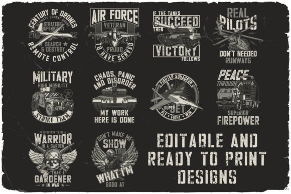 Militarist Font PNG with transparent background - Preview 4