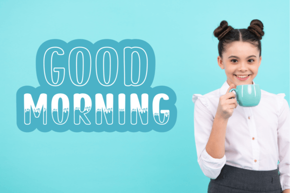 Organic Milk Font PNG with transparent background - Preview 4