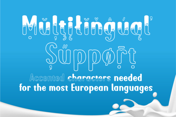 Organic Milk Font PNG with transparent background - Preview 6