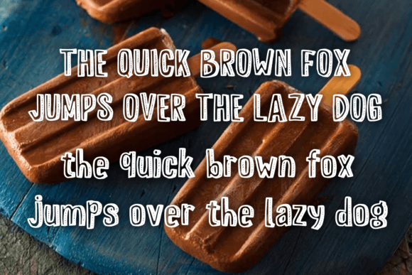 Popsicle Alternative Font PNG with transparent background - Preview 3