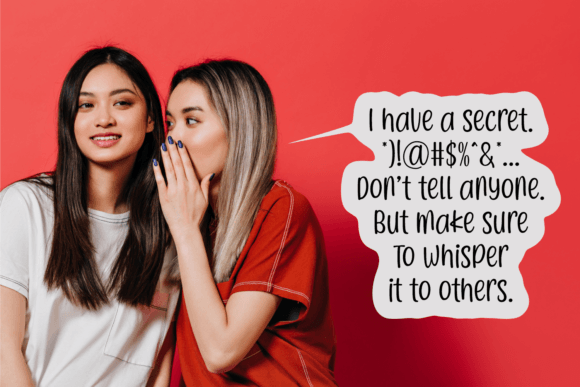Quirky Humor Font PNG with transparent background - Preview 3