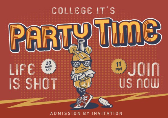 Retro Moment Font PNG with transparent background - Preview 4