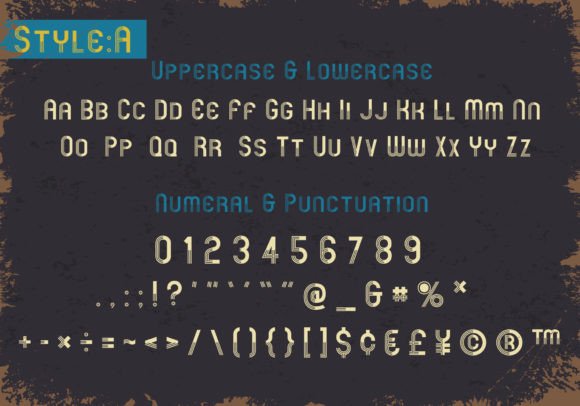 Retro Moment Font PNG with transparent background - Preview 6