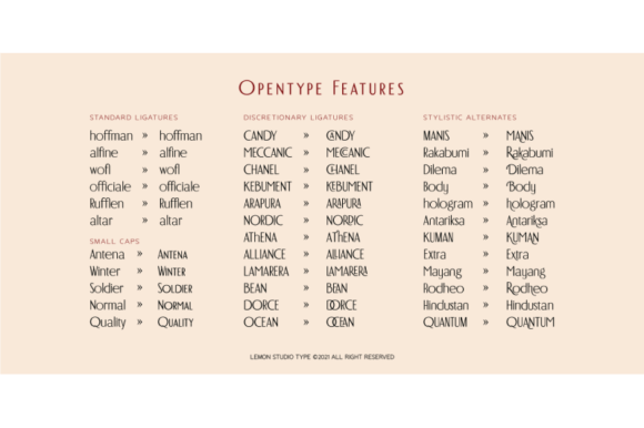 Rochaline Font PNG with transparent background - Preview 1