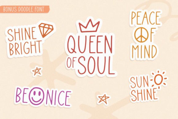 Roseglow Font PNG with transparent background - Preview 4