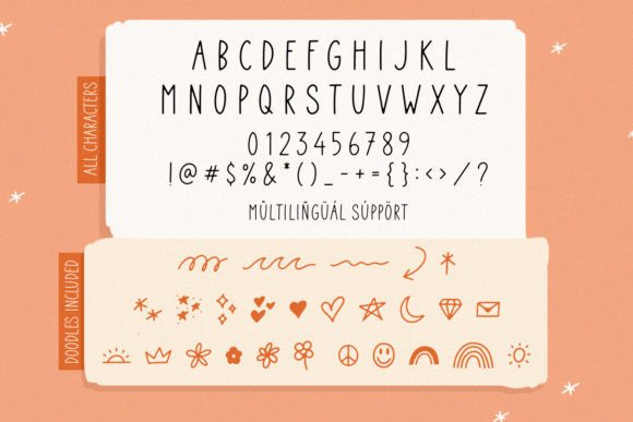 Roseglow Font PNG with transparent background - Preview 5
