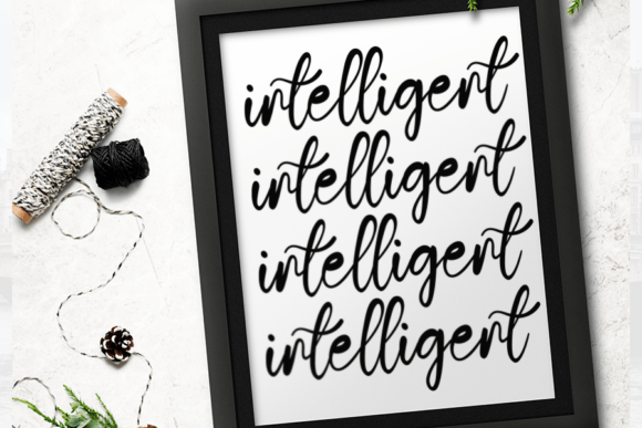 Sketchbook Font PNG with transparent background - Preview 1