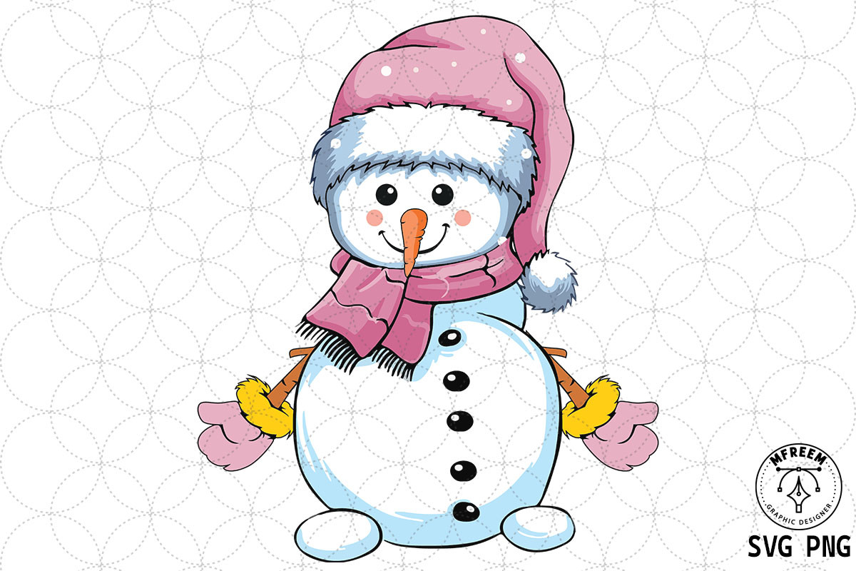 Snowman Winter Christmas SVG Sublimation Graphic by mfreem · Creative ...