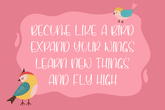 Awkward Humminbirds Font - Preview 2