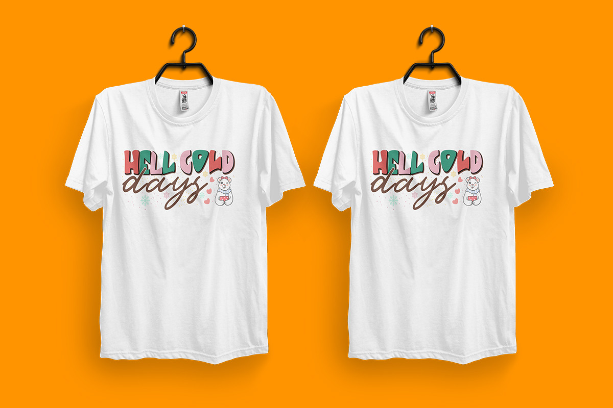 Christmas Groovy Typograp T-shirt Design