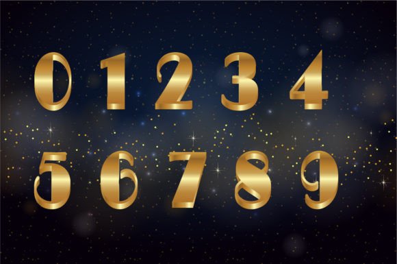 Golden Letters N.001 Font - Preview 3