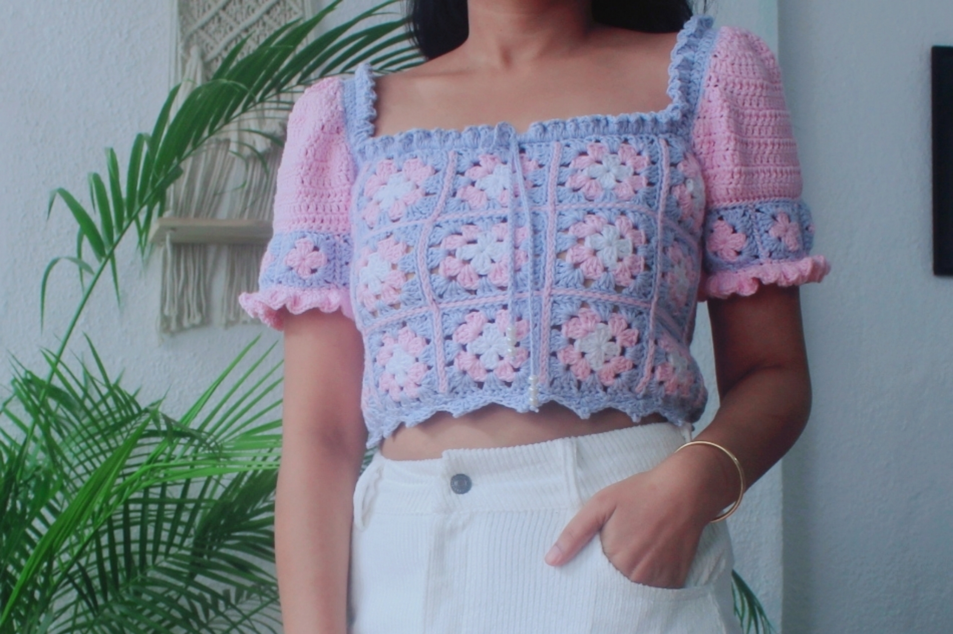 Granny Square Crop Top Digital Pattern