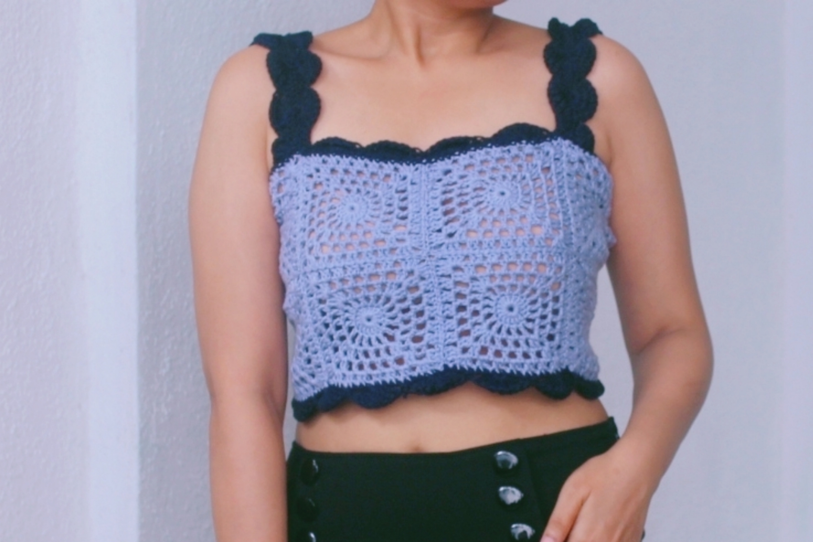 Granny Square Crop Top Gigital Pattern