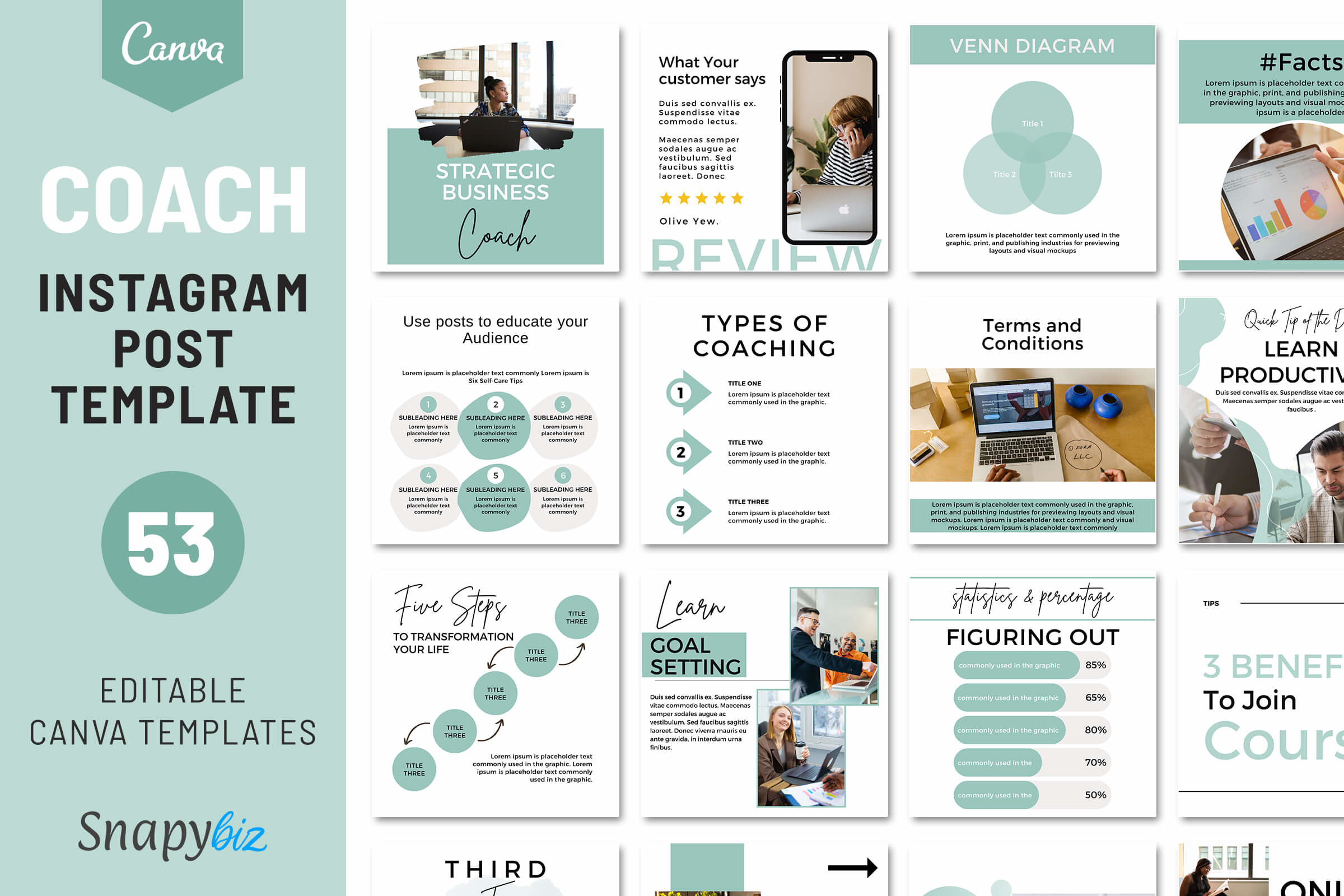 Instagram Coach Template for Business Graphic by SnapyBiz · Creative ...