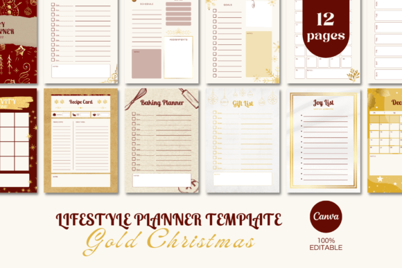 PLANNER Gold Christmas