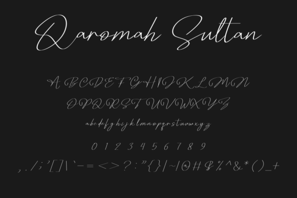 Qaromahsultan Font PNG with transparent background - Preview 3