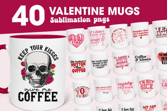 Valentine Mug Bundle | Funny Valentines Graphic by Ali's SVG Shop   Creative Fabrica