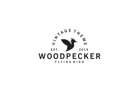 Woodpecker Vintage Logo Design Graphic Logos By Artiveko