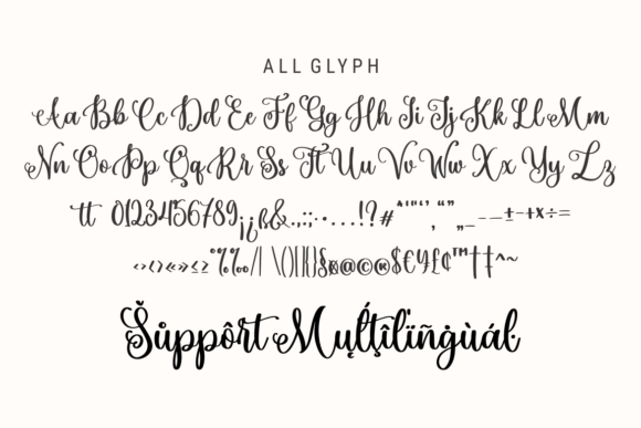 Ametta Morningsta Font PNG with transparent background - Preview 5