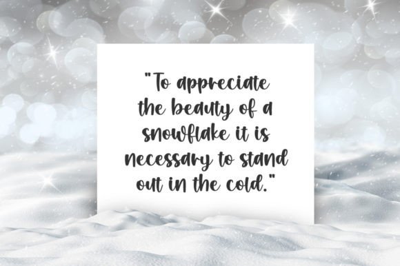 Awesome Snowflakes Font Font - Preview 1