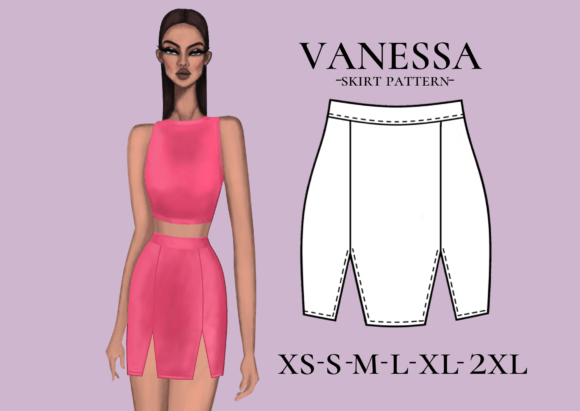 Basic Skirt Pattern XS-XL Mini Skirt