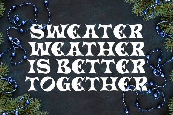 Black Santa Font - Preview 1