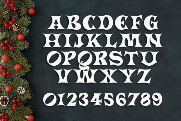 Black Santa Font - Preview 4