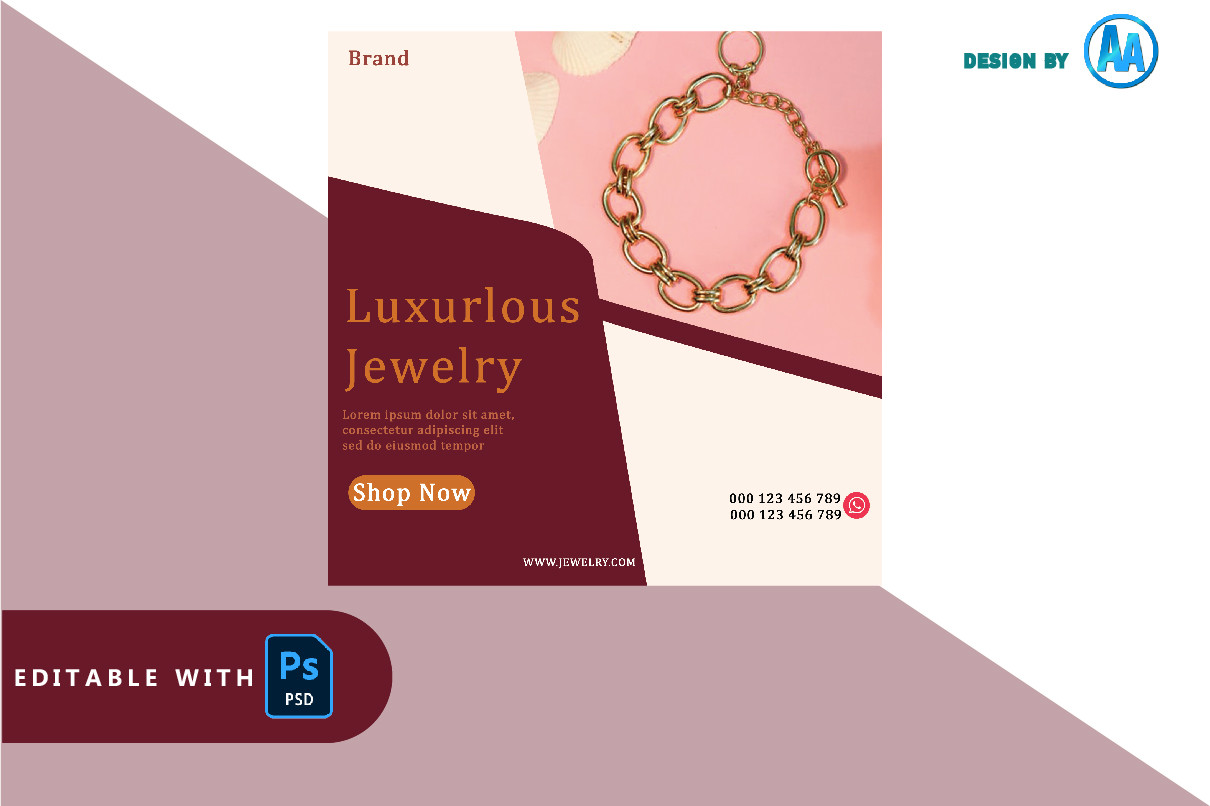 Chain Bracelet - Instagram Template Graphic by athenaart05 · Creative ...