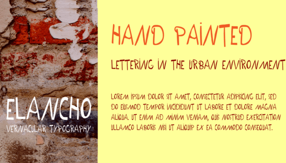 Elancho Font - Preview 1