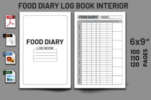 Food Diary Log Book - KDP Interior Graphic by Dreamstore · Creative Fabrica