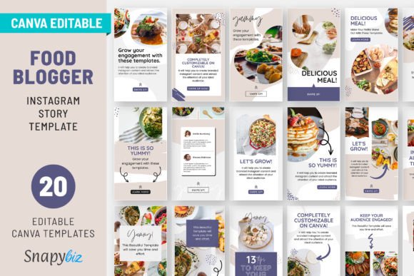 Preview of Food Story Template food social media design template