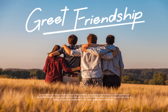 Greet Friendship Font - Preview 1