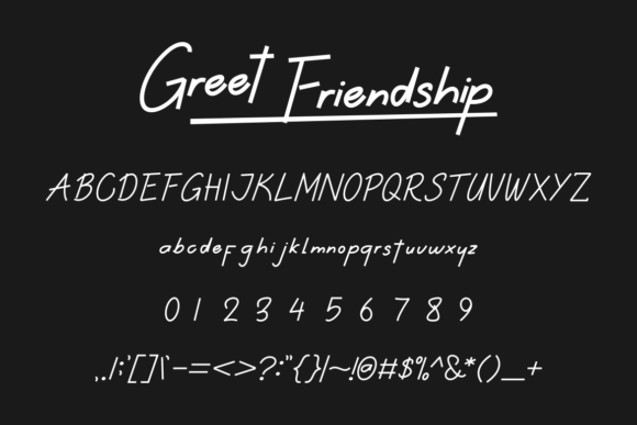 Greet Friendship Font - Preview 3