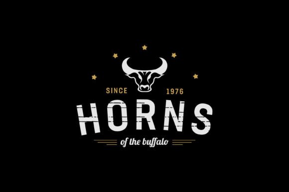 Horn Bull Farm Vintage Logo Graphic Logos By Artiveko