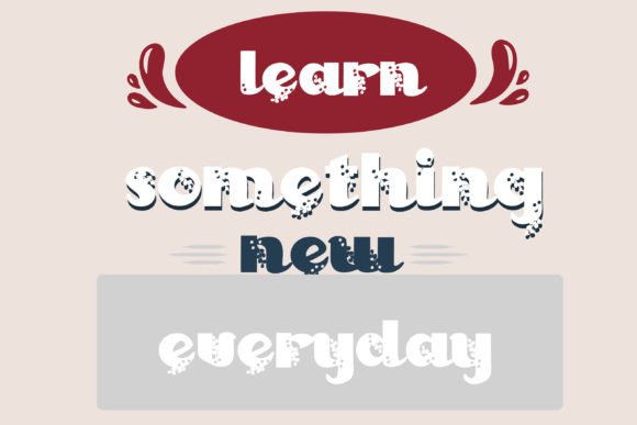 Meringue Mistletoe Font PNG with transparent background - Preview 5