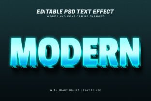 Modern 3d Blue Glow Text Effect Editable Graphic by aglonemadesign ...